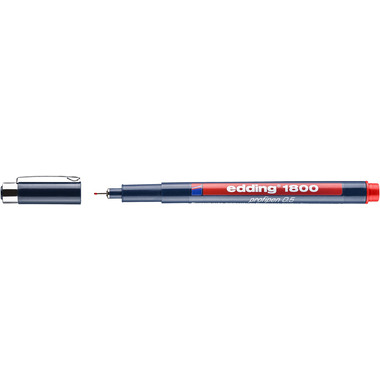 EDDING Profipen 1800 0.50mm 1800-2-05 rosso