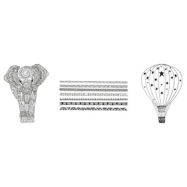 SECURIT Fensterschablone WINDOODLE WD-3A3-KD A3 Kids 3 Stück