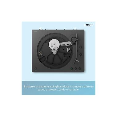 Sony Plattenspieler mit Bluetooth PS-LX3BT Schwarz