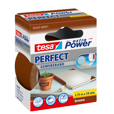 TESA Extra Power Perfect 2.75mx38mm 563430004 Gewebeband. braun
