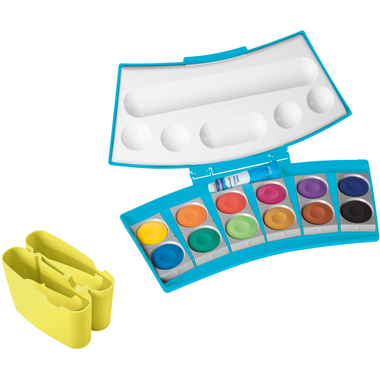 PELIKAN Boîte de couleur ProColor 701204 Türkis/Neongelb 12 couleurs