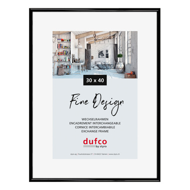 DUFCO Cadre 30x40cm 1400.40053 Fine Design noir