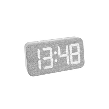 TFA Dostmann Digital Alarm Clock Grey