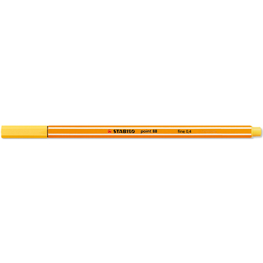 STABILO Fineliner Point 88 0.4mm 88/44 gelb