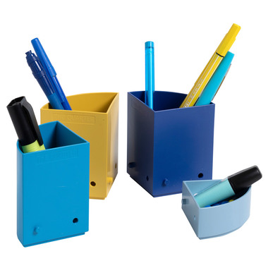 EXACOMPTA Stifteköcher BeeBlue 68202D The Quarter, mehrfarbig