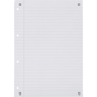 OXFORD Collegeblock Recycling A4 400159370 blau, liniert 80 Blatt