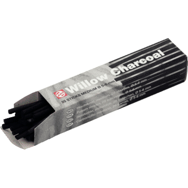 TALENS Holzkohle mitteldick 96000030 25 Stäbchen