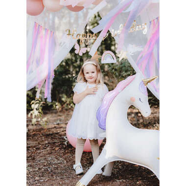 PARTYDECO Ballon en plastique 95x86cm FB247 Licorne