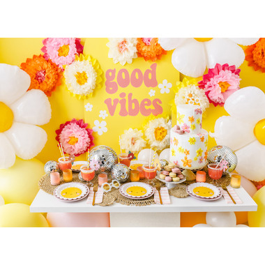 PARTYDECO Folienballon 80cm FB65 Gänseblümchen