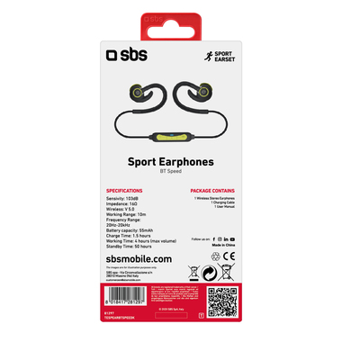 Écouteurs sans fil de sport avec cordon et crochets d'oreilles