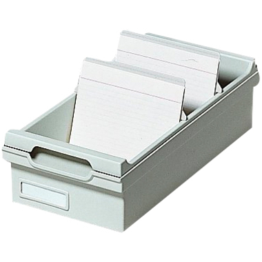 EXACOMPTA Karteikasten A6 51240D grau