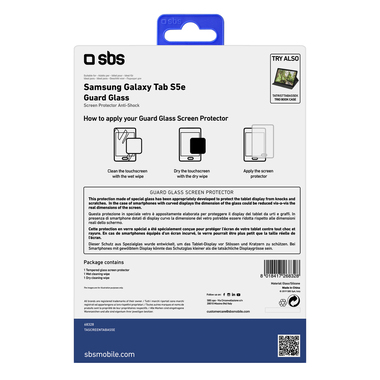 Glass screen protector for Samsung Galaxy Tab S5e
