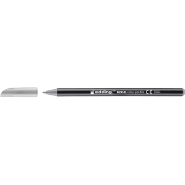 EDDING Stylo Fibre 1200 0,5-1mm 1200-026 Pastel, gris argenté