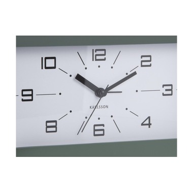 KARLSSON Réveil Lujo Rectangle Jungle Green