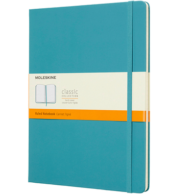 MOLESKINE Notizbuch XL 716076 liniert, HC, Riff Blau