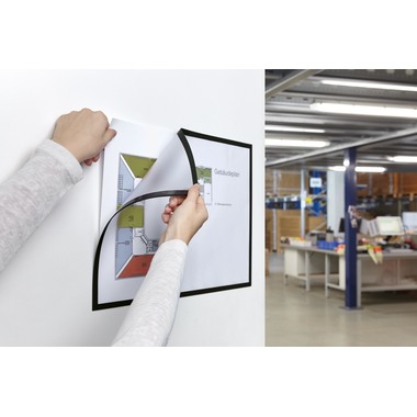 MAGNETOPLAN Magnetrahmen magnetofix A3 1130412 schwarz 5 Stk.