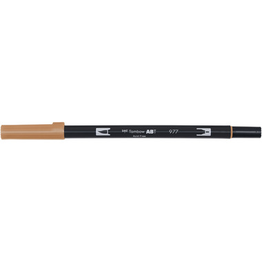 TOMBOW Dual Brush Pen ABT 977 saddle brown