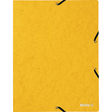 BIELLA Gummibandmappe A4 17840120U gelb, 355gm2 200 Bl.