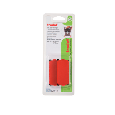 TRODAT Tampon encreur 6/4913EKROB rouge 2 pcs.