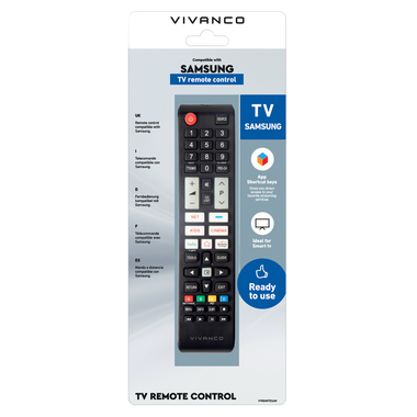 Remote Control Compatible with Samsung HD, LED, and LCD TVs | Vivanco