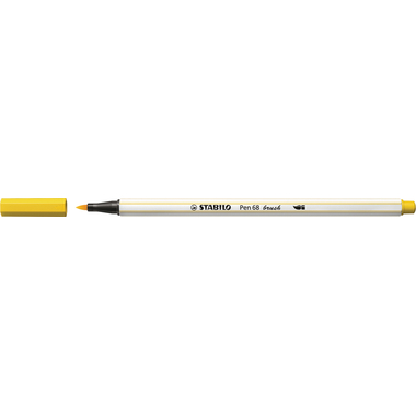 STABILO Penna Fibra 68 brush 568/44 giallo