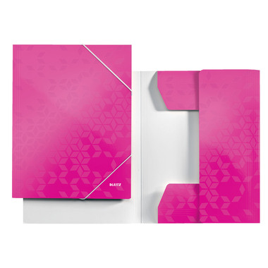 LEITZ Cartellina con elastico WOW A4 39820023 pink
