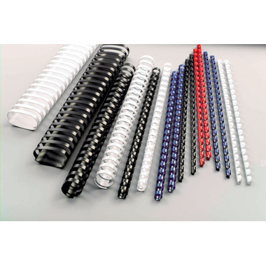 GBC Plastikbindrücken 6mm A4 4028213 rot, 21 Ringe 100 Stück