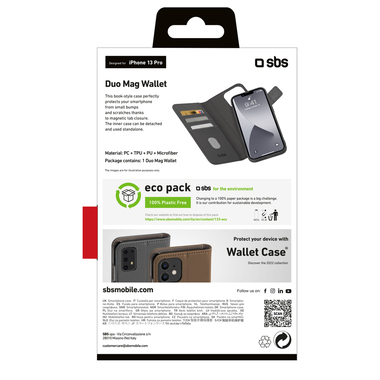 Étui portefeuille avec coque et range-cartes