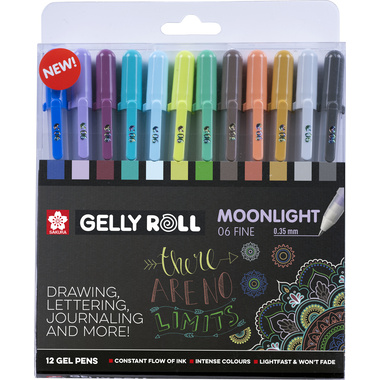 SAKURA Gelly Roll 0.35mm POXPGBMOO12A Moonlight, Cosmos 12 Stück
