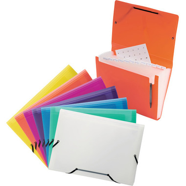 KOLMA Sammelmappe Daily Easy A4 11.017.33 berry, 13 Taschen, Kolmaflex