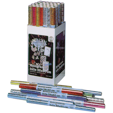 URSUS Film hologramme 23x33cm 4540099 50my,10 couleurs ass. 10 flls.