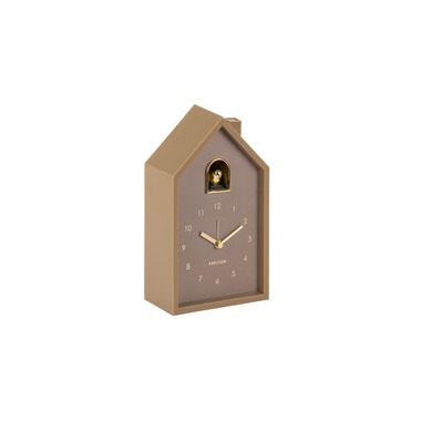 KARLSSON Réveil Modern Cuckoo Oro Mocha Brown