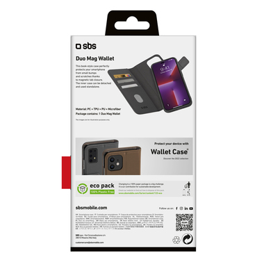 Custodia a libro con cover e tasche portatessere
