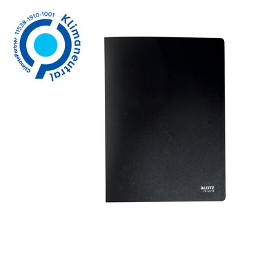 LEITZ Livre présent. Recycle PP A4 4677-00-95 noir 40 dossiers
