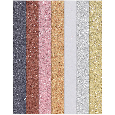 I AM CREATIVE Carta glitterata A4 4070.99 multicolore, 100g 10 pezzi