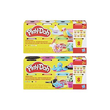 Play-Doh Plasticine Play-Doh paquet de 8 assorti
