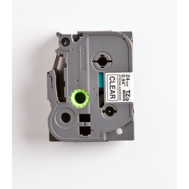 PTOUCH Band, strong/adh. schwarz/klar TZe-S151 PT-300 24 mm