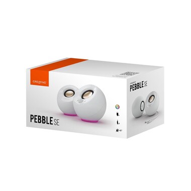 CREATIVE PC-Lautsprecher Pebble SE weiss