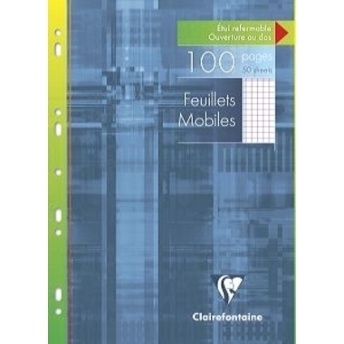CLAIREFONTAINE Ringbucheinlagen A4 17322 5 mm, Rand links 100 Stück