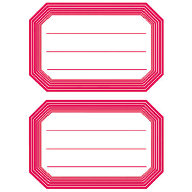 HERMA Etiquettes 55×82mm 5712 bord rouge, ligné 12 pcs.