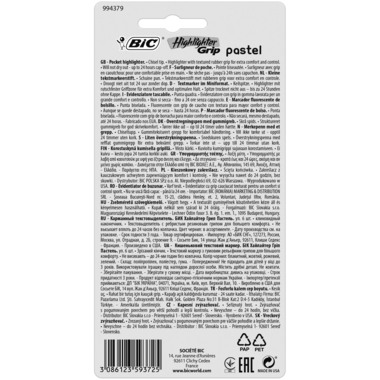 BIC Textmarker Pastel 992561 6 Farben ass.