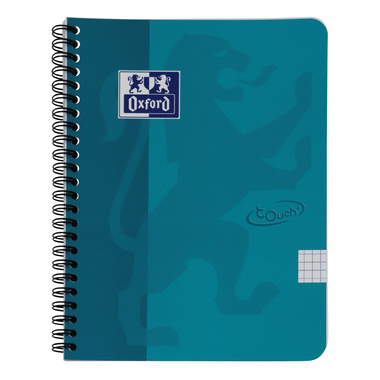 OXFORD Touch taccuino ufficio 400104100 A5, quadretti 70 fgl, blu