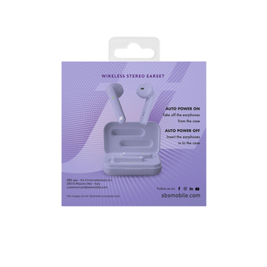 Twin earphones with automatic ON-OFF and charging case