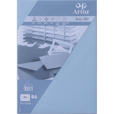 ARTOZ Buste 1001 B6 107364184 100g, blu pastello 5 pezzi