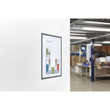 MAGNETOPLAN Cornice calamita magnetofix A5 1131101 grigio 5 pezzi