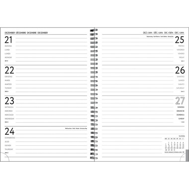 SIMPLEX Agenda Harmony 2026 40608.26 1W/2S Monstera ML 14.8x21cm