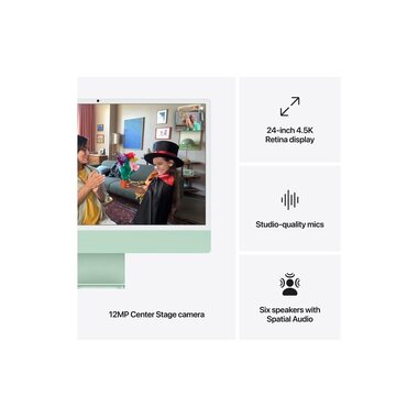 Apple iMac 24" M4 10C GPU / 512 GB / 16 GB Vert