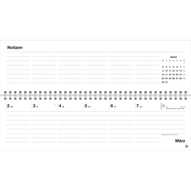 HEYE Wochenplaner Kater Jacob 2026 1350+26 1W/1S DE 32.5x9.3cm