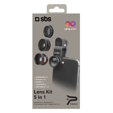 Kit with 5 lenses, bag and organizer | SBS