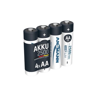 Ansmann Batterie Type 2500 NiMH AA 2500 mAh, 4 Pièce/s